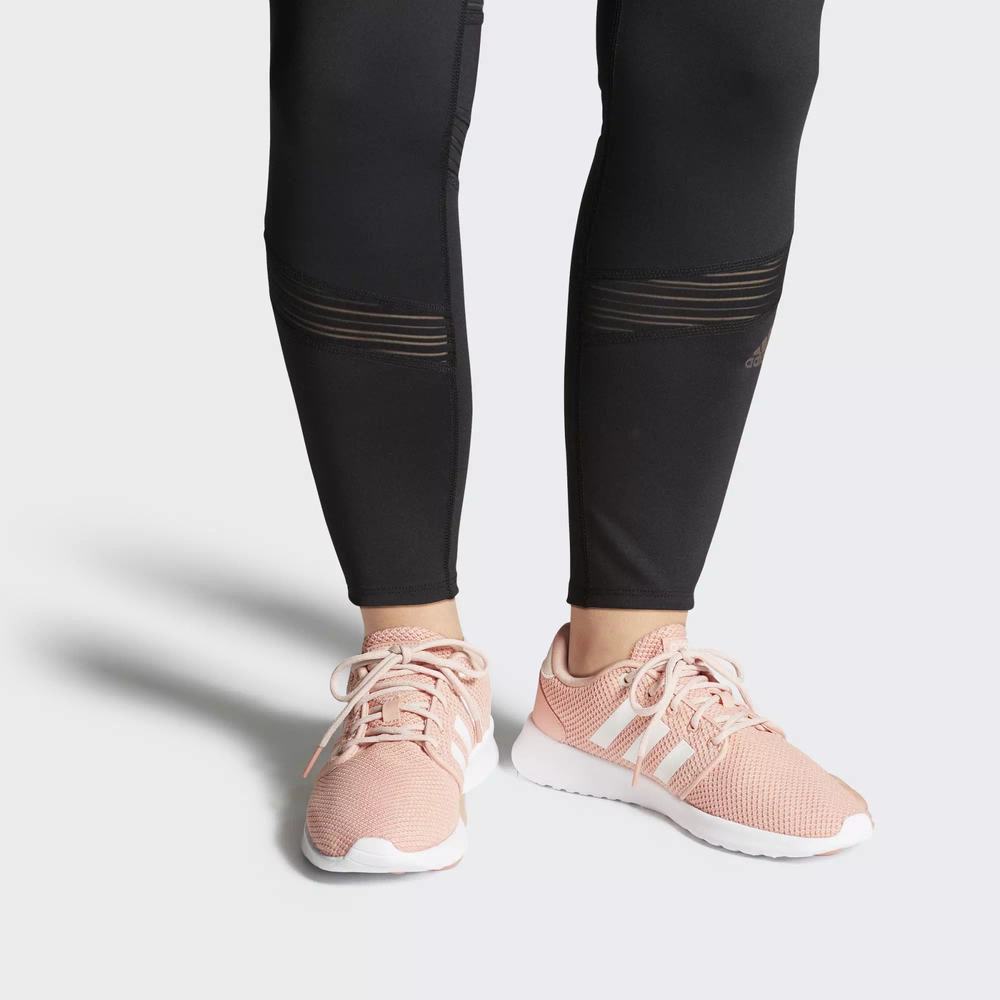 Adidas Cloudfoam QT Racer Tenis Rosas Para Mujer (MX-22785)